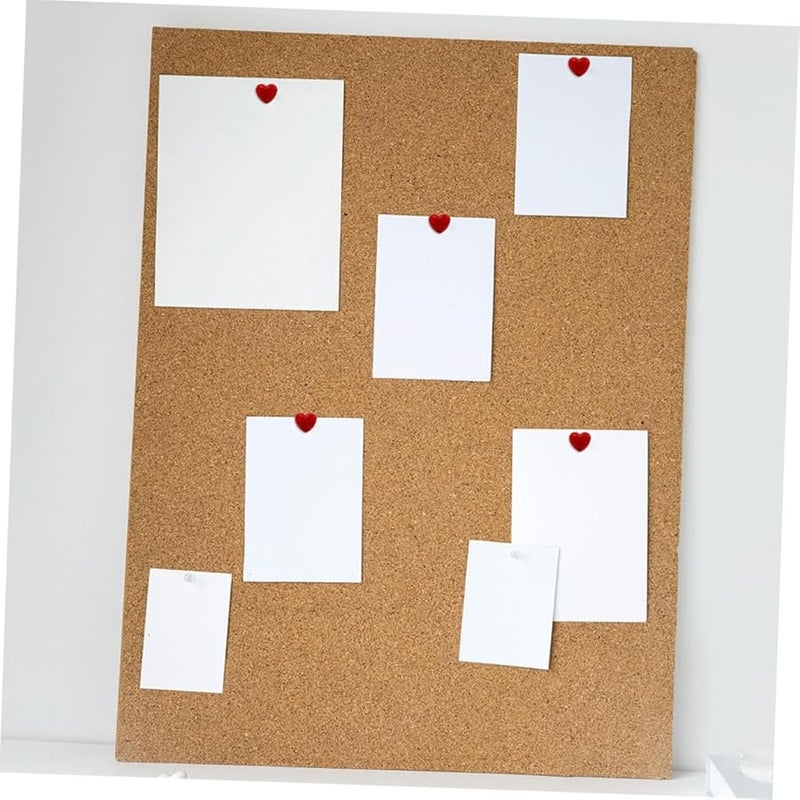 Red Heart Shaped Thumb Tacks 100pcs Decorative Push Pins for Cork Board Office School Supplies - Image 4